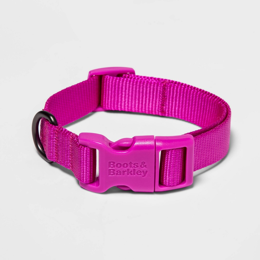 Photos - Collar / Harnesses Basic Dog Adjustable Collar with Color Matching Buckle - XS - Pink - Boots