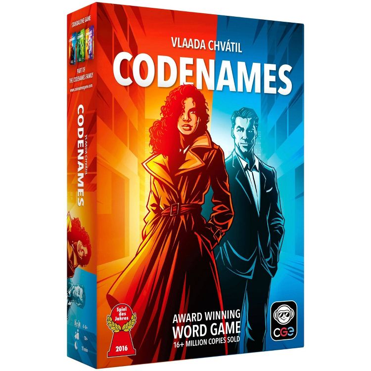 Czech Games Edition Codenames Game: Social Skills, 4+ Players Party Board, Card Holder, 15-Minute Play, 1 of 6