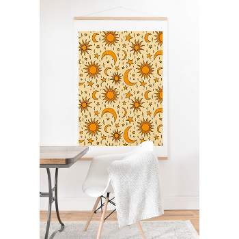 Doodle By Meg Vintage Sun and Star Print Art Print and Hanger - Society6