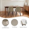 SKRAN Dining Chairs Set of 4, PU Leather Upholstered Seat with Sturdy Metal Legs and Comfort Backrest for Kitchen, Restaurant and Living Room - 3 of 4