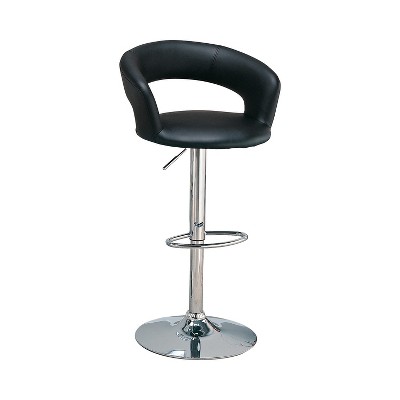 Simple Relax Faux Leather Upholstered Bar Stool with Adjustable Height Design