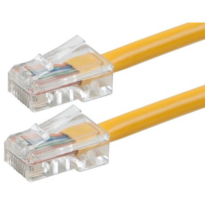 Monoprice Cat6 Ethernet Patch Cable - 15 Feet - Yellow, RJ45, Stranded, 550Mhz, UTP, Pure Bare Copper Wire, 24AWG - Zeroboot Series