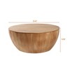 NicBex Bucket Shaped Coffee Table with Storage for Office,Living Room,Dining Room,Bedroom - 3 of 4