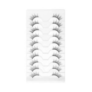 Unique Bargains Dense False Eyelashes J15 Black 10 Pair - 1 of 4