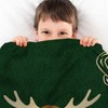 Sleep Squad Milwaukee Bucks Bango Mascot 60 x 80 Raschel Plush Blanket - 4 of 4