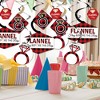 Big Dot of Happiness Flannel Fling Before the Ring - Buffalo Plaid Bachelorette Party Hanging Decor - Party Decoration Swirls - Set of 40 - 2 of 4