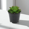 Unique Bargains Artificial Plants Plastic Green 2.76"x2.76"x3.54" 1 Pcs - 2 of 4