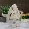Northlight Standing Easter Bunny Rabbit Girl in Floral Dress Decoration - 14.5" - Cream - 2 of 4