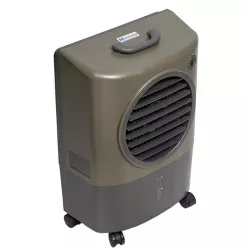 Hessaire MC18V 500 Square Foot Indoor/Outdoor Portable 1,300 CRM 3 Speed 4.8 Gallon Evaporative Cooler Humidifier with Continuous Auto Fill, Green