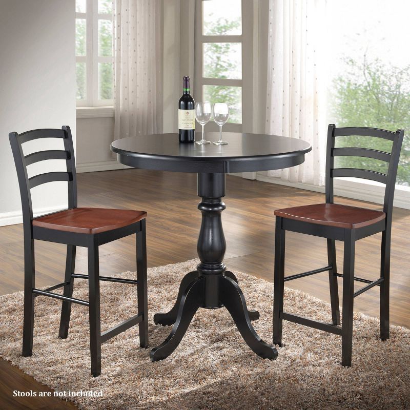 36" Salem Round Pedestal Bar Table - Carolina Chair & Table, 4 of 5