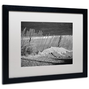 Trademark Fine Art -PIPA Fine Art 'Sandy Beach Fence' Matted Framed Art - 1 of 4