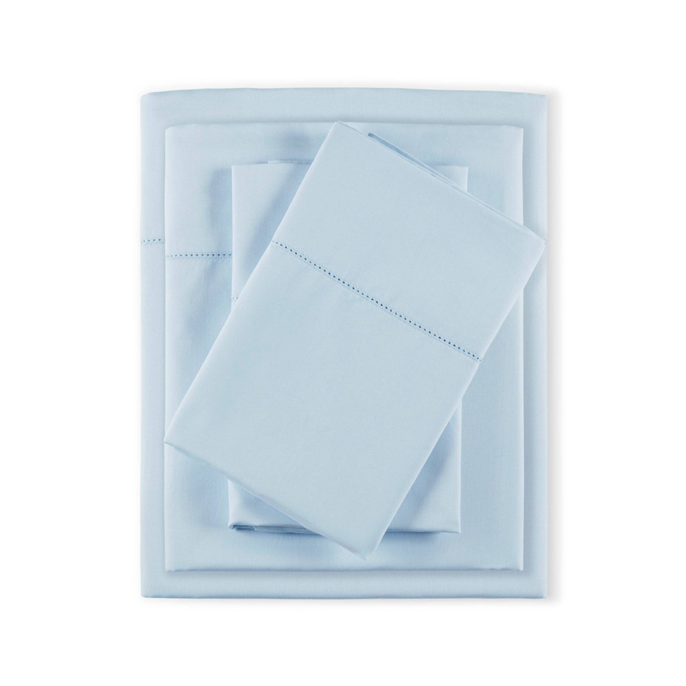 Photos - Bed Linen Queen 500 Thread Count Egyptian Cotton Deep Pocket Sheet Set Blue - Madiso