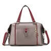 MKF Collection Opal Vegan Leather Lightweight Satchel Bag by Mia K- Pewter Red - 2 of 4