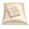 BLISSFORD Satin Pillowcase with Zipper, Satin Pillow Cases 2 Pack, Silk Pillow Cover - 2 of 4