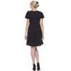 Women's Short Sleeve V-neck and Ruffle Sleeve Tiered Dress - White Mark - 4 of 4