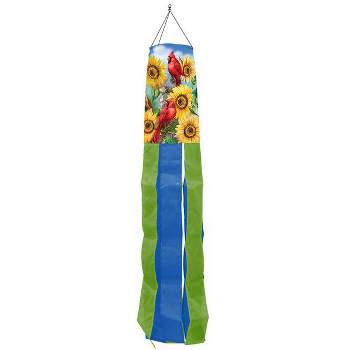 Briarwood Lane Everyday Cardinals and Sunflowers Windsock Wind Twister 40x6