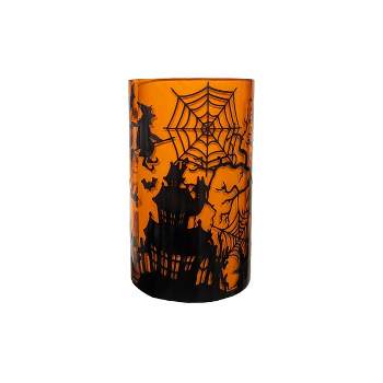 C&F Home 8" Tall x 5" Wide Spooky Night Halloween Glass Container Large