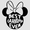 Women's Minnie Mouse Best Grandma Ever Ears Racerback Tank Top - 2 of 4
