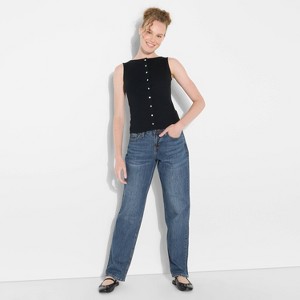 Women's Mid-Rise Straight Curvy Jeans - Wild Fable™ - 1 of 3