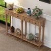 LOVMOR Retro Console Table, for Entryway, Living Room, Available in Multiple Colors - image 3 of 4