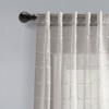 Lush Décor Farmhouse Textured Back Tab/Rod Pocket Sheer Window Curtain Panels Set - 2 of 4