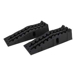 2 Pack Heavy Duty Car Ramps for Oil Changes, 15 Ton (33,000 LB) Capacity, 6.7 Inch High Lift Vehicle Service Ramps, Non-Slip, for Home Garage Use - 1 of 4