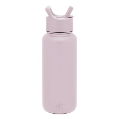 Simple Modern Summit 32oz Stainless Steel Water Bottle With Straw Lid Cream  Leopard : Target