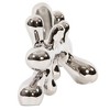 HomeRoots 7" Silver Metal Tabletop Sculpture - 4 of 4