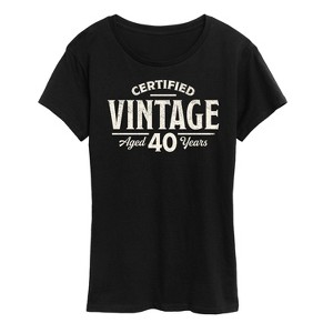 Women's - Instant Message - Certified Vintage 40 Short Sleeve Graphic T-Shirt - 1 of 4