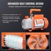 VEVOR 1/5 HP Single Stage Vacuum Pump, 3.5 CFM, 120V AC Air Conditioning Conditioner Vacuum Pump, 1/4" SAE Male 1/2" ACME Male Inlet, Orange - 4 of 4