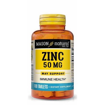 Mason Natural Zinc 50mg Dietary Supplement - 100ct