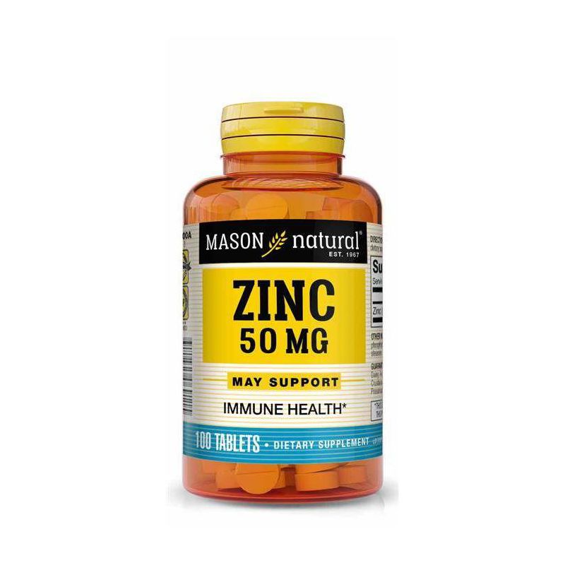 Mason Natural Zinc 50mg Dietary Supplement - 100ct, 1 of 6