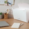 U Brands 13 Pocket Poly Expandable File Folder Muted Prep Stripes - 2 of 4