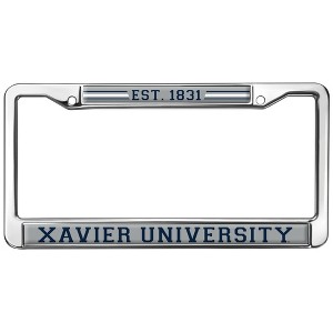 Xavier University School Logo Full Size Standard License Plate Metal Frame - 1 of 4