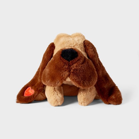 14'' Hound Stuffed Animal with Heart Accent - Gigglescape™