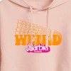 Women's - Barbie - Stacked Weird Barbie Cropped Graphic Hoodie - 2 of 3