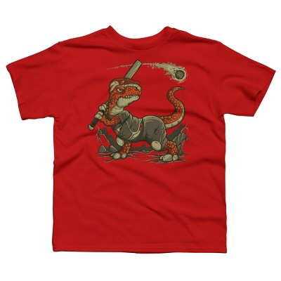 Boy's Design By Humans Fight The Asteroid By LetterQ T-Shirt