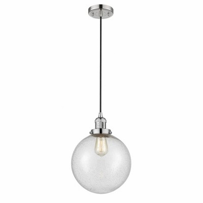 Beacon - 1 Light Cord Hung Mini Pendant In Industrial Style-13 Inches Tall and 10 Inches Wide