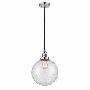 Beacon - 1 Light Cord Hung Mini Pendant In Industrial Style-13 Inches Tall and 10 Inches Wide - 1 of 1