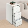 YIYIBYUS Vertical Metal File Cabinet With 6 Drawers, White - 3 of 4