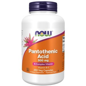Pantothenic Acid 500mg by Now Foods  -  250 Capsule - 1 of 2