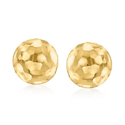 Ross-Simons Italian 14kt Yellow Gold Dome Stud Earrings
