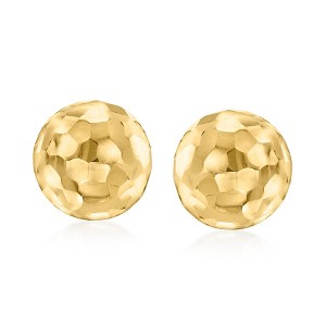 Ross-Simons Italian 14kt Yellow Gold Dome Stud Earrings - 1 of 4
