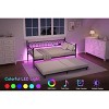 Twin Daybed with Trundle, Day Bed with Charging Station & LED Lights - 4 of 4