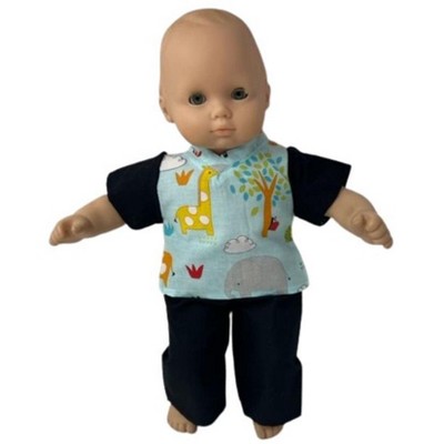 Doll Clothes Superstore Black Scrubs For Boy Or Girl 15 Inch Baby Dolls