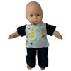 Doll Clothes Superstore Black Scrubs For Boy Or Girl 15 Inch Baby Dolls - 2 of 4