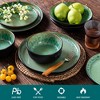 vancasso 16 Piece Set Of Matte Colored Glaze+Kiln Change Glaze Light Green Ceramic Tableware Set Serving 4 People - 4 of 4