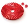 Silikomart Pliss 100 Silicone Mold with 2 Cavities, Each Cavity is 5.51" Diameter x 0.39" High - 3 of 4