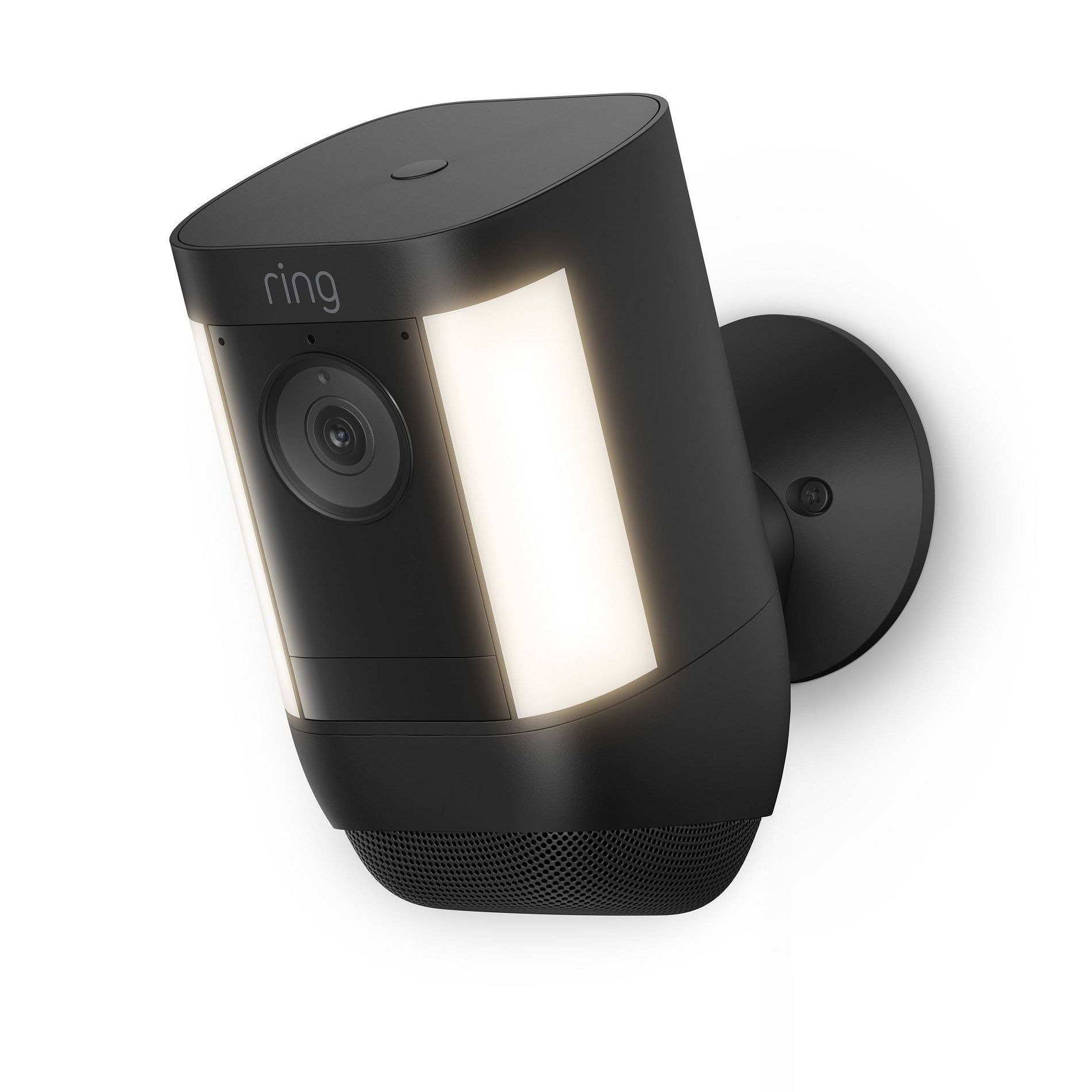 Ring Spotlight Cam Pro with Battery 2K Video LED Light Dual-Band WiFi and 3D Motion Detection - Black: Outdoor Wireless Security System