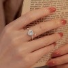Women's Silver - toned Copper Diamond Ring - Modern & Glamorous - 2 of 4